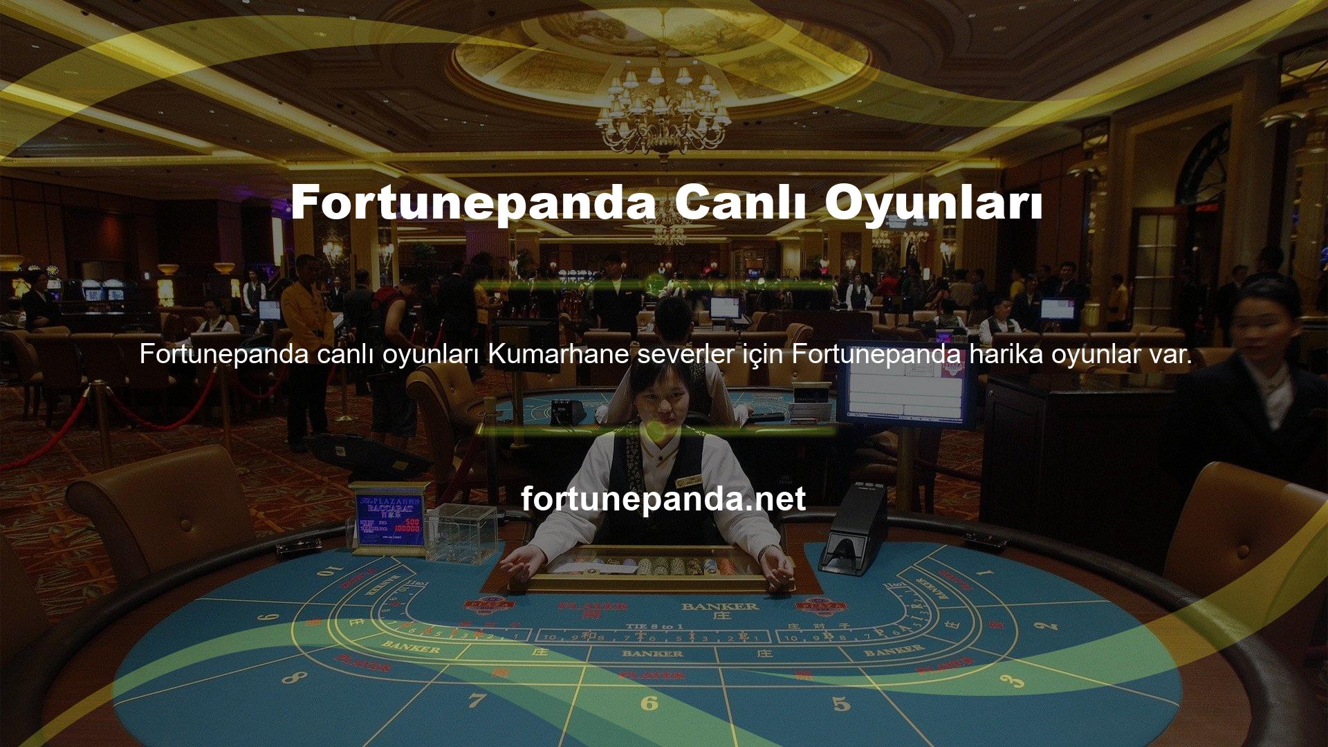 Fortunepanda casino bölümünde slot makineleri ve diğer oto oyunlarını oynayabilirsiniz